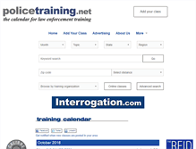 Tablet Screenshot of policetraining.net